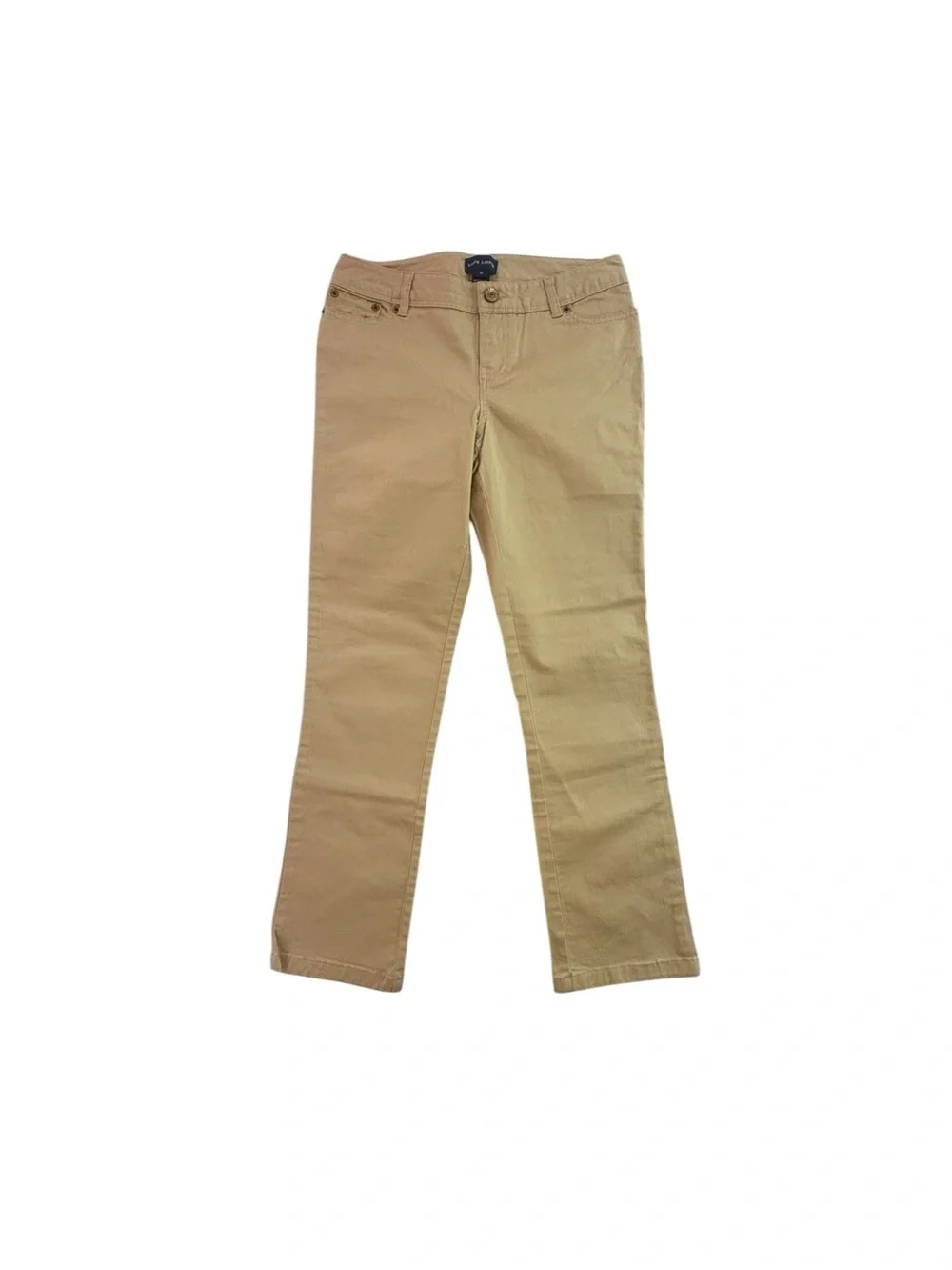 Polo Ralph Lauren Girls Big Pony Pink Khaki Pants size 12 - NEW WITH TAGS
